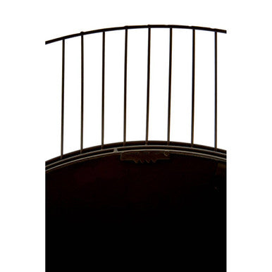 Orsina Trento Circular Wall Mirror – Black Geometric Linear Frame