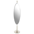 Orsina Kensington Townhouse Silver Oval Mirror | Adjustable Vanity