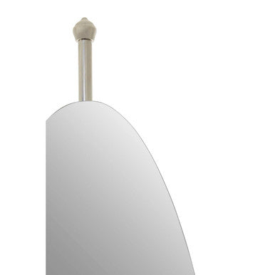 Orsina Kensington Townhouse Silver Oval Mirror | Adjustable Vanity