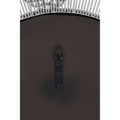Orsina Templar Floral Wall Mirror – Nickel Finish Decorative Mirror