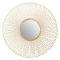 Orsina Templar Gold Round Wall Mirror – Twisted Wire Decorative Frame