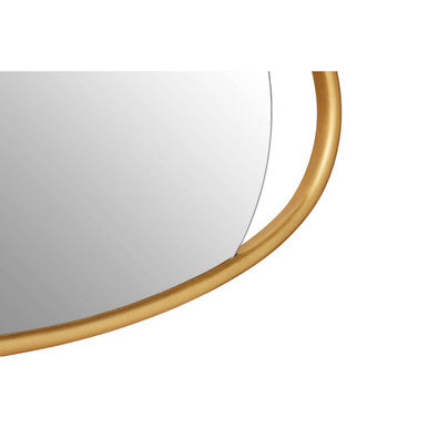 Orsina Villi Large Oval Wall Mirror – Gold Solid Wood Sculptural Frame