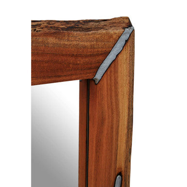 Orsina Almora Acacia Wood Wall Mirror – Live Edge Rectangular Mirror