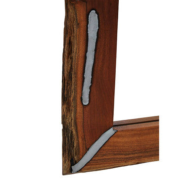 Orsina Almora Acacia Wood Wall Mirror – Live Edge Rectangular Mirror
