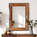 Orsina Almora Acacia Wood Wall Mirror – Live Edge Rectangular Mirror