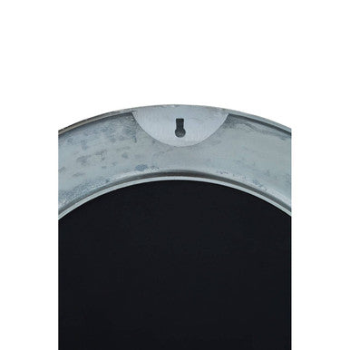 Orsina Akola Round Wall Mirror – Hammered Nickel Finish Modern Decor