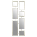 Orsina Beauly Silver Multi Frame Mirror | Modern Mosaic Wall Decor