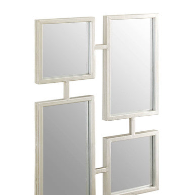 Orsina Beauly Silver Multi Frame Mirror | Modern Mosaic Wall Decor