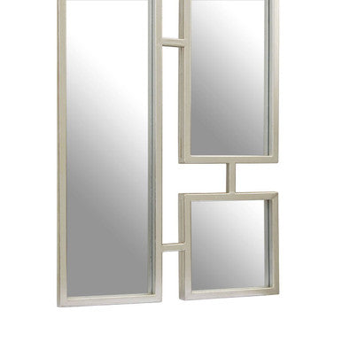 Orsina Beauly Silver Multi Frame Mirror | Modern Mosaic Wall Decor