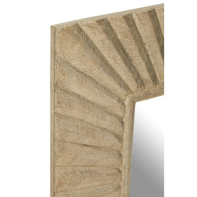 Orsina Fusion Square Wall Mirror – Textured Antique Silver Sunburst