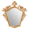 Orsina Marseille Gold Tapered Wall Mirror – Classic Floral Design