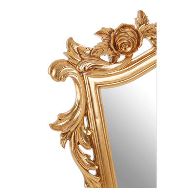Orsina Marseille Gold Tapered Wall Mirror – Classic Floral Design