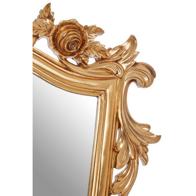 Orsina Marseille Gold Tapered Wall Mirror – Classic Floral Design