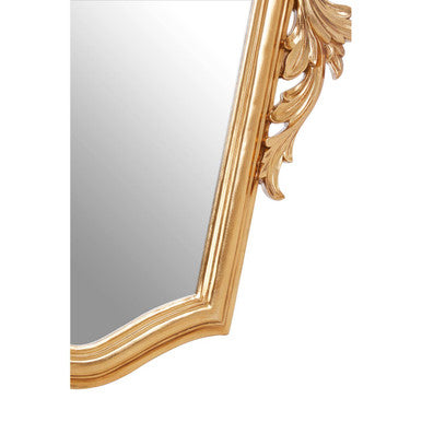 Orsina Marseille Gold Tapered Wall Mirror – Classic Floral Design