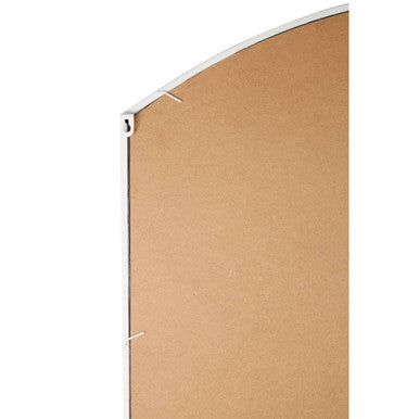 Orsina Claren Arched Window Pane Wall Mirror – Matt White Finish