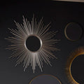 Orsina Cristal Silver Sunburst Wall Mirror – Decorative Starburst Design