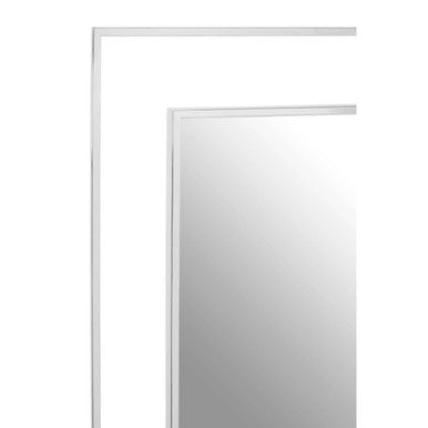 Orsina Rovo Silver Wall Mirror – Rectangular Modern Etched Design