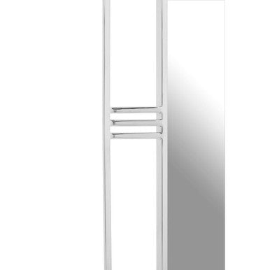Orsina Rovo Silver Wall Mirror – Rectangular Modern Etched Design