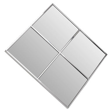 Orsina Reva Diamond Frame Wall Mirror – Modern Geometric Accent Mirror