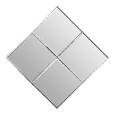 Orsina Reva Diamond Frame Wall Mirror – Modern Geometric Accent Mirror