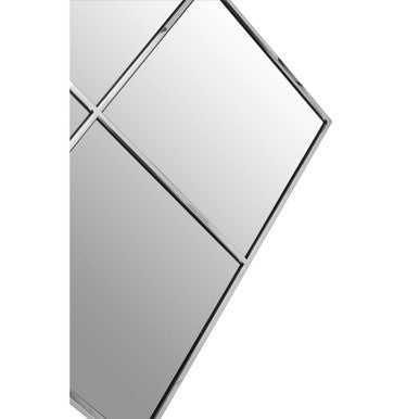 Orsina Reva Diamond Frame Wall Mirror – Modern Geometric Accent Mirror