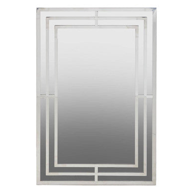 Orsina Avelino Silver Wall Mirror – Rectangular Contemporary Frame