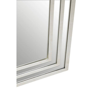 Orsina Avelino Silver Wall Mirror – Rectangular Contemporary Frame