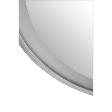 Orsina Avelino Round LED Illuminated Silver Vanity Mirror