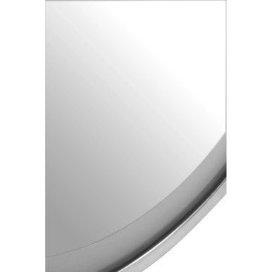 Orsina Avelino Oval LED Illuminated Mirror – Silver Frame Wall Decor