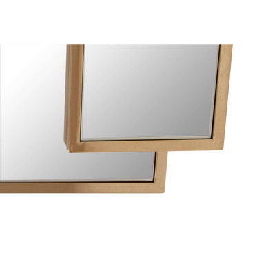 Orsina Oria Gold Frame Wall Mirror – Modern Triple Overlap Design