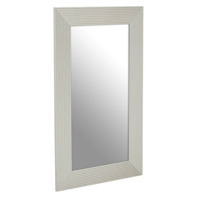 Orsina Duvali Champagne Silver Wall Mirror | Bevelled Edge Rectangle