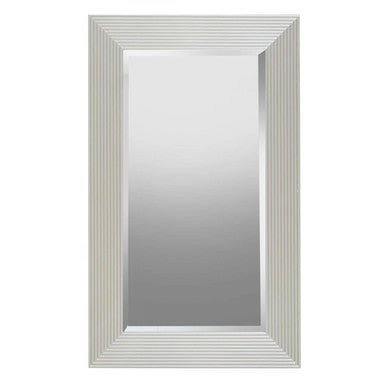 Orsina Duvali Champagne Silver Wall Mirror | Bevelled Edge Rectangle