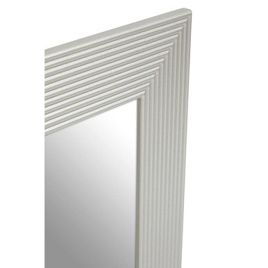 Orsina Duvali Champagne Silver Wall Mirror | Bevelled Edge Rectangle