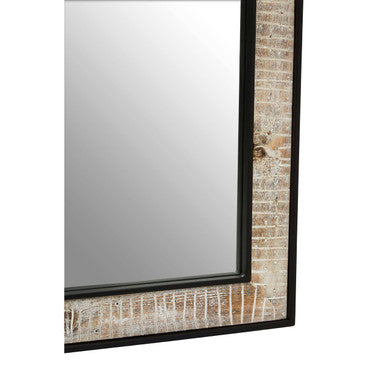 Orsina Luxor Recycled Wood Rectangular Wall Mirror – Rustic Decor