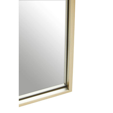 Orsina Trento Arched Wall Mirror – Slim Metal Frame in Gold Finish
