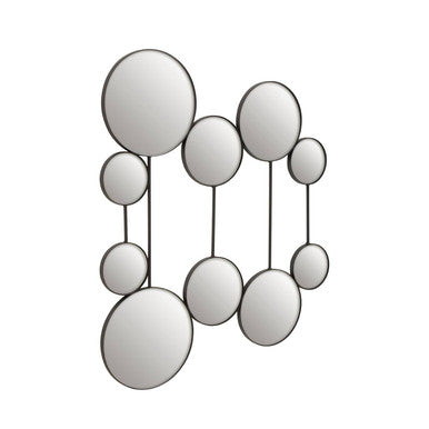 Orsina Trento Multi Circle Wall Mirror – Modern 10-Piece Round Art