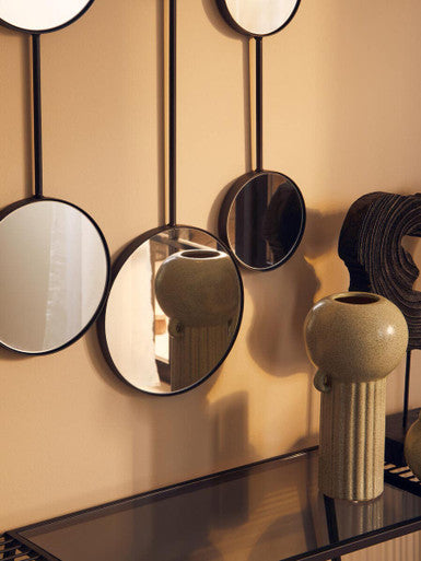 Orsina Trento Multi Circle Wall Mirror – Modern 10-Piece Round Art