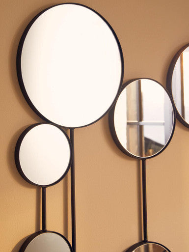 Orsina Trento Multi Circle Wall Mirror – Modern 10-Piece Round Art