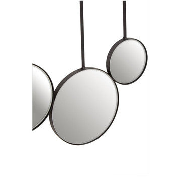 Orsina Trento Multi Circle Wall Mirror – Modern 10-Piece Round Art