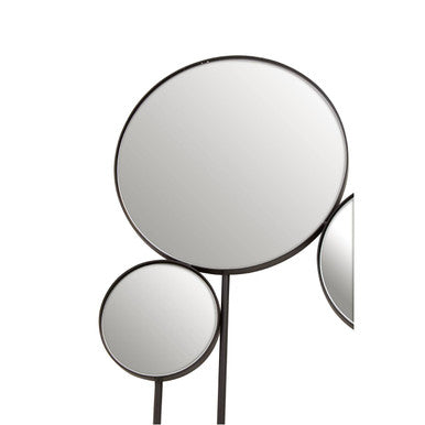 Orsina Trento Multi Circle Wall Mirror – Modern 10-Piece Round Art