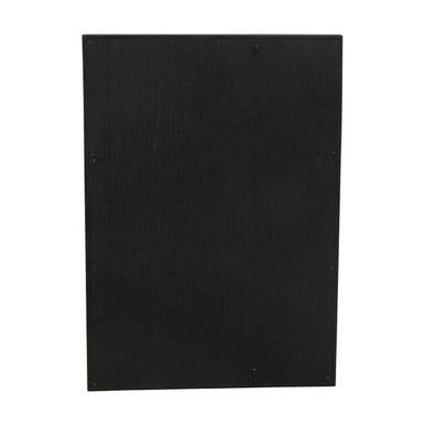 Orsina Jakara Black Wall Mirror – Geometric Rectangular Accent Mirror