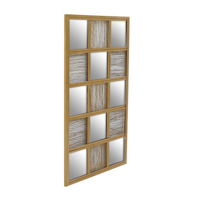 Orsina Enzo Gold Wire Wall Mirror – Modern Geometric Statement Decor