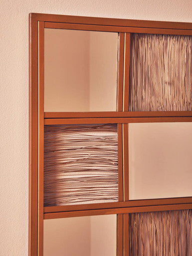 Orsina Enzo Gold Wire Wall Mirror – Modern Geometric Statement Decor