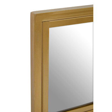Orsina Enzo Gold Wire Wall Mirror – Modern Geometric Statement Decor