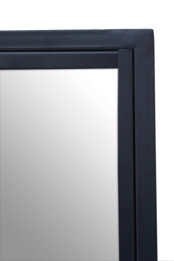 Orsina Enzo Black Wire Wall Mirror – Modern Geometric Checked Design