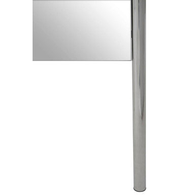 Orsina Genoa Full-Length Floor Mirror | Silver Stainless Steel Frame