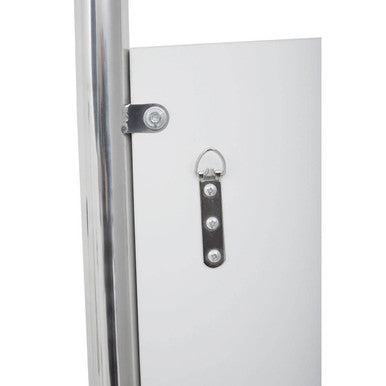 Orsina Genoa Full-Length Floor Mirror | Silver Stainless Steel Frame