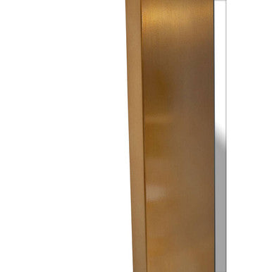Orsina Grenoble Rectangular Wall Mirror – Brushed Gold Stainless Steel