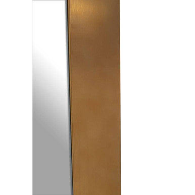 Orsina Grenoble Rectangular Wall Mirror – Brushed Gold Stainless Steel