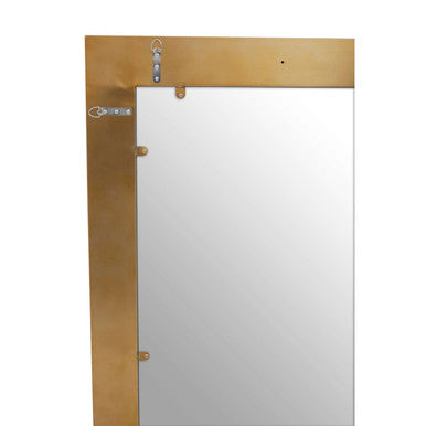 Orsina Grenoble Rectangular Wall Mirror – Brushed Gold Stainless Steel